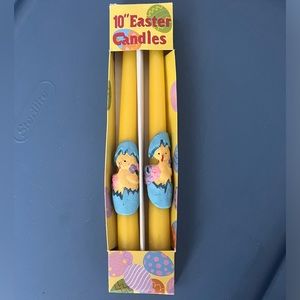 VINTAGE 10 INCHES EASTER TAPER CANDLES-IN BOX